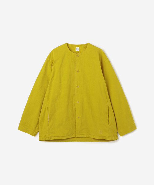 ORCIVAL（オーシバル）の「ORCIVAL | コットンツイル ノーカラーシャツブルゾン MEN（シャツ/ブラウス・メンズ・ブラック/モカ/イエロー・5/4）」の3枚目の写真