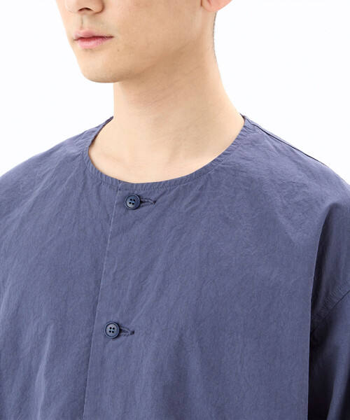 ORCIVAL（オーシバル）の「ORCIVAL | コットンツイル ノーカラーシャツブルゾン MEN（シャツ/ブラウス・メンズ・ブラック/モカ/イエロー・5/4）」の17枚目の写真