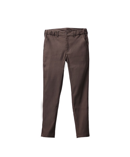 ツイルスキニーパンツ メンズ スリム ストレッチ チノパン 黒 白 茶色