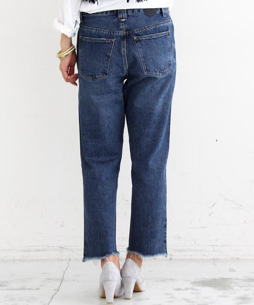 BEAUTY&YOUTH UNITED ARROWS（ビューティーアンドユースユナイテッドアローズ）の「BY ∵RES 5Pフリンジデニム◆（デニムパンツ・レディース・ネイビー/ブラック・25inch/24inch）」の7枚目の写真