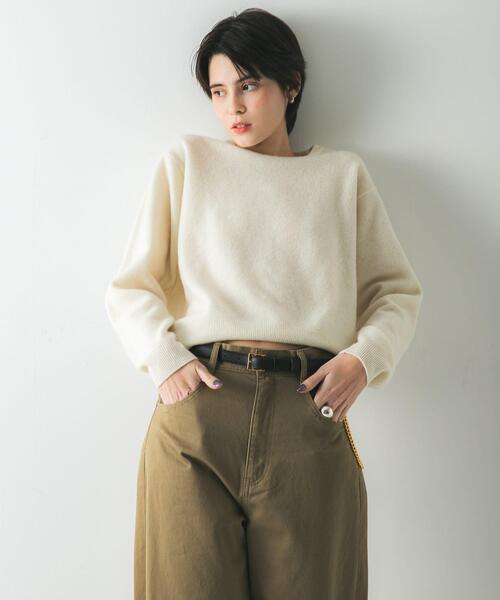 セール】ウール100 クルーネックソフトニット（ニット/セーター
