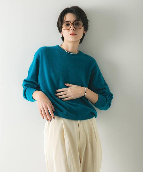 セール】ウール100 クルーネックソフトニット（ニット/セーター