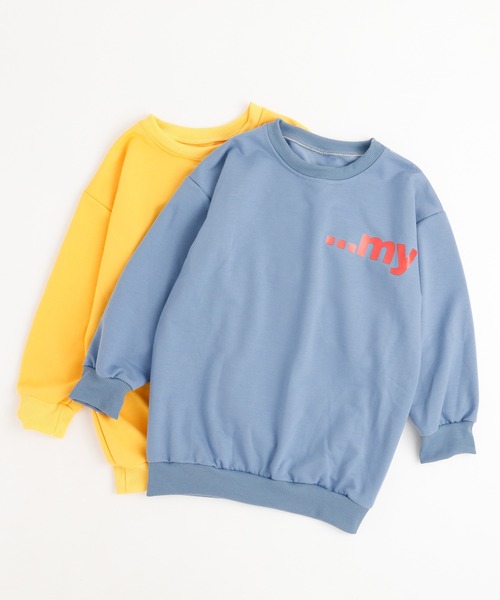 URBAN CHERRY(アーバンチェリー)の「バックアニマルプリントトレーナーワンピ(ワンピース・キッズ・イエロー/ブルー・130cm/140cm/150cm/120cm)」の9枚目の写真