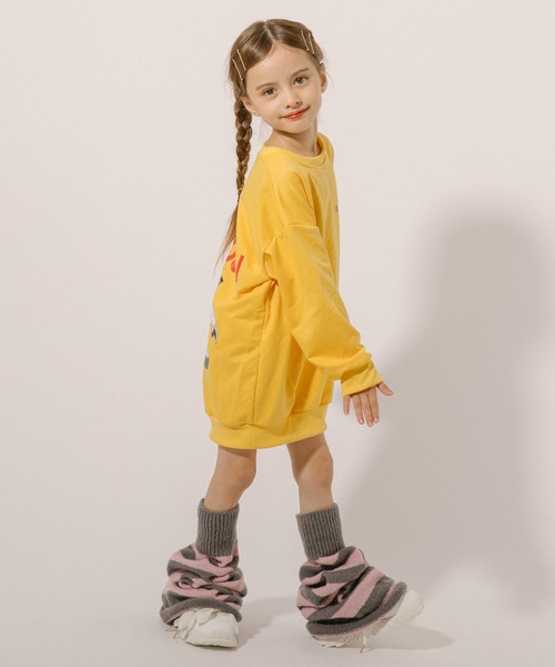 URBAN CHERRY(アーバンチェリー)の「バックアニマルプリントトレーナーワンピ(ワンピース・キッズ・イエロー/ブルー・130cm/140cm/150cm/120cm)」の17枚目の写真