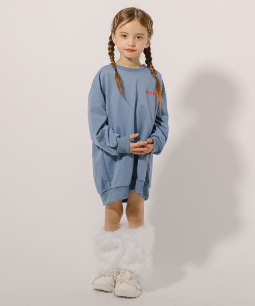 URBAN CHERRY(アーバンチェリー)の「バックアニマルプリントトレーナーワンピ(ワンピース・キッズ・イエロー/ブルー・130cm/140cm/150cm/120cm)」の19枚目の写真