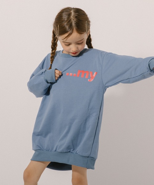 URBAN CHERRY(アーバンチェリー)の「バックアニマルプリントトレーナーワンピ(ワンピース・キッズ・イエロー/ブルー・130cm/140cm/150cm/120cm)」の5枚目の写真