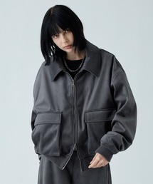 VELNUS（ベルナス）の「【VELNUS】Cropped double-zip corduroy blouson / クロップドダブルジップコーデュロイブルゾン（ブルゾン）」
