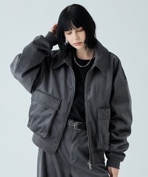 VELNUS（ベルナス）の「【VELNUS】Cropped double-zip corduroy blouson / クロップドダブルジップコーデュロイブルゾン（ブルゾン）」