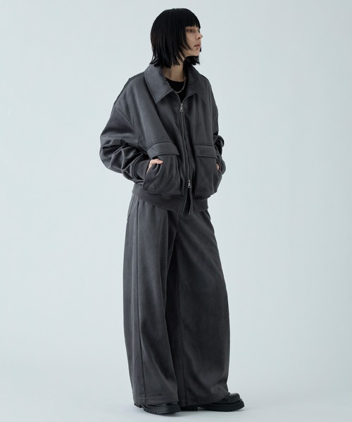 VELNUS（ベルナス）の「【VELNUS】Cropped double-zip corduroy blouson / クロップドダブルジップコーデュロイブルゾン（ブルゾン・メンズ・ブラック/チャコールグレー・S/M/L）」の14枚目の写真