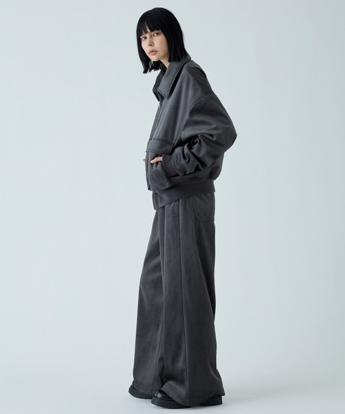 VELNUS（ベルナス）の「【VELNUS】Cropped double-zip corduroy blouson / クロップドダブルジップコーデュロイブルゾン（ブルゾン・メンズ・ブラック/チャコールグレー・S/M/L）」の12枚目の写真