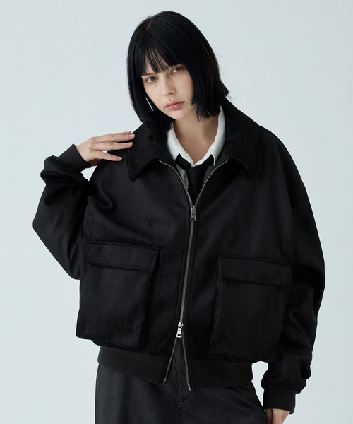 VELNUS（ベルナス）の「【VELNUS】Cropped double-zip corduroy