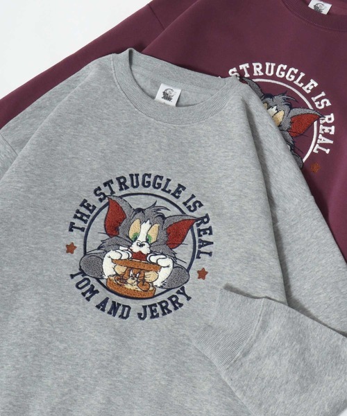 セール】2025AW Tom and Jerry/トムとジェリー オーバーサイズ 裏起毛