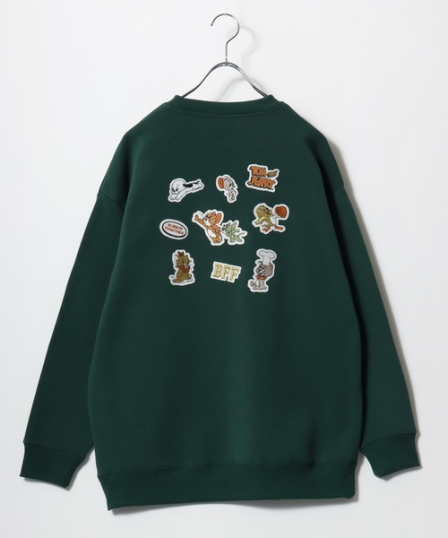 Tom＆Jerry（トムアンドジェリー）の「Tom and Jerry/トムとジェリー オーバーサイズ 裏起毛 サガラ刺繍 スウェットトレーナー（スウェット・レディース・ワイン/グレー/アッシュグレー/オフホワイト/グリーン/チャコール/パープル/ベージュ・M/L）」の20枚目の写真