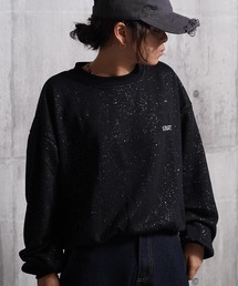 STARTER ラメプリント ワイド スウェット 【 セットアップ 対応 】/ STARTER Glitter Print Wide Sweatshirt
