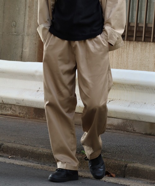 Dickies（ディッキーズ）の「【GENUINE DICKIES/ジェニュインディッキーズ】T/Cツイル センタープレス イージーパンツ（チノパンツ・メンズ・カーキ/ブラック/チャコールグレー/ベージュ・L/M/XL）」の17枚目の写真