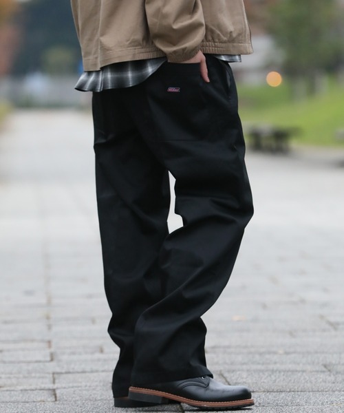 Dickies（ディッキーズ）の「【GENUINE DICKIES/ジェニュインディッキーズ】T/Cツイル センタープレス イージーパンツ（チノパンツ・メンズ・カーキ/ブラック/チャコールグレー/ベージュ・L/M/XL）」の21枚目の写真