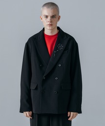 ajouter flow（アジューテフロー）の「【ajouter flow】rhinestone double breasted jacket（テーラードジャケット）」
