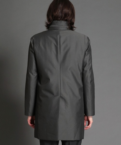 MONSIEUR NICOLE（ムッシュニコル）の「【ex/tra】2WAY ジャカードボンディングスタンドカラーコート（その他アウター・メンズ・チャコールグレー/ネイビー・LARGE/MEDIUM）」の4枚目の写真