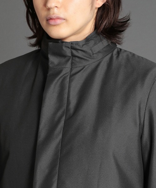 MONSIEUR NICOLE（ムッシュニコル）の「【ex/tra】2WAY ジャカードボンディングスタンドカラーコート（その他アウター・メンズ・チャコールグレー/ネイビー・LARGE/MEDIUM）」の7枚目の写真