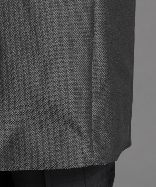 MONSIEUR NICOLE（ムッシュニコル）の「【ex/tra】2WAY ジャカードボンディングスタンドカラーコート（その他アウター・メンズ・チャコールグレー/ネイビー・LARGE/MEDIUM）」の9枚目の写真