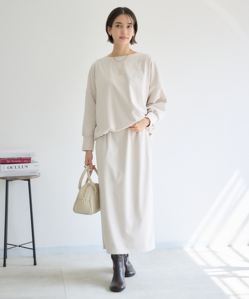 KATHARINE ROSS（キャサリンロス）の「【KATHARINE ROSS】カットコーデュロイプルオーバー（Tシャツ/カットソー・レディース・アイボリー/チャコールグレー・FREE）」の12枚目の写真