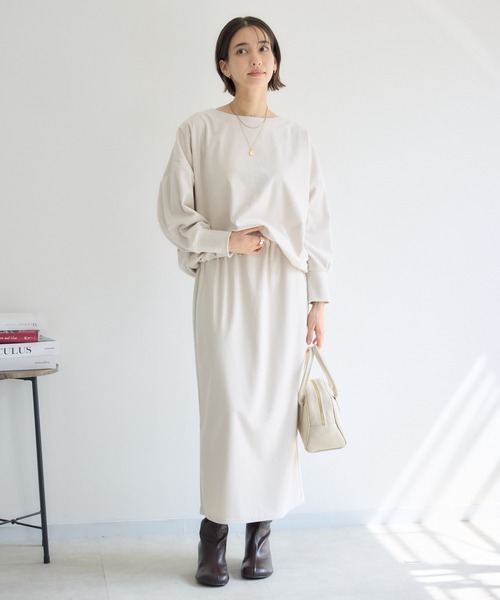 KATHARINE ROSS（キャサリンロス）の「【KATHARINE ROSS】カットコーデュロイプルオーバー（Tシャツ/カットソー・レディース・アイボリー/チャコールグレー・FREE）」の16枚目の写真