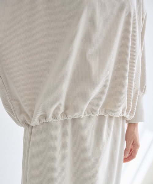 KATHARINE ROSS（キャサリンロス）の「【KATHARINE ROSS】カットコーデュロイプルオーバー（Tシャツ/カットソー・レディース・アイボリー/チャコールグレー・FREE）」の22枚目の写真