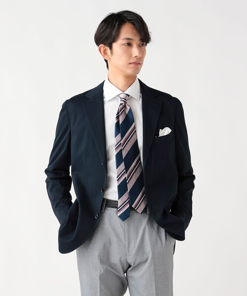 BEAMS HEART（ビームスハート）の「COOLMAX(R) 鹿の子 3ボタン ジャケット（テーラードジャケット・メンズ・ブルー/ネイビー/インディゴブルー・SMALL/LARGE/X-LARGE/XX-LARGE/MEDIUM）」の2枚目の写真