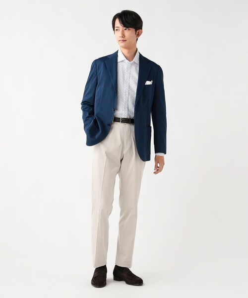 BEAMS HEART（ビームスハート）の「COOLMAX(R) 鹿の子 3ボタン ジャケット（テーラードジャケット・メンズ・ブルー/ネイビー/インディゴブルー・SMALL/LARGE/X-LARGE/XX-LARGE/MEDIUM）」の5枚目の写真