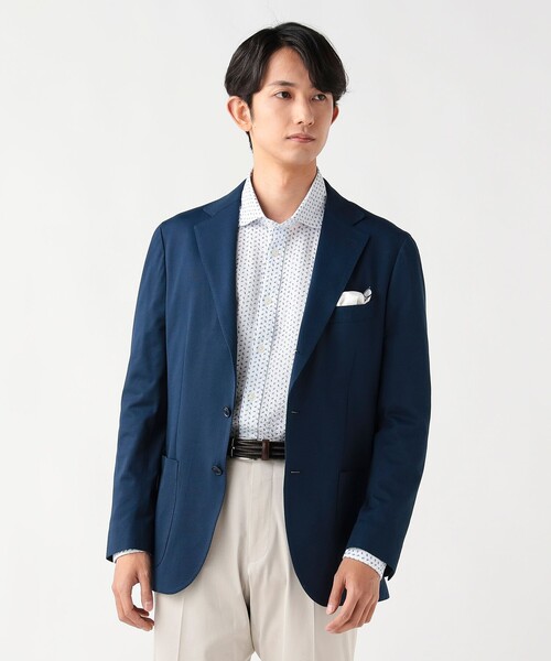 BEAMS HEART（ビームスハート）の「COOLMAX(R) 鹿の子 3ボタン ジャケット（テーラードジャケット・メンズ・ブルー/ネイビー/インディゴブルー・SMALL/LARGE/X-LARGE/XX-LARGE/MEDIUM）」の6枚目の写真