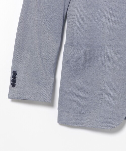 BEAMS HEART（ビームスハート）の「COOLMAX(R) 鹿の子 3ボタン ジャケット（テーラードジャケット・メンズ・ブルー/ネイビー/インディゴブルー・SMALL/LARGE/X-LARGE/XX-LARGE/MEDIUM）」の9枚目の写真