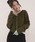 MUHET�i�~���G�[�^�j�́urolled edge short cropped knit cardigan / �V���[�g��j�b�g�{�^���J�[�f�B�K���i�J�[�f�B�K��/�{�����j�v�b�J�[�L