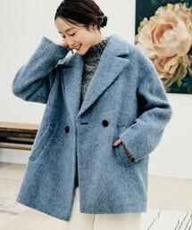 UNTITLED(アンタイトル)の【エレガントジャケット/アウター】イタリアンシャギーPコート(ピーコート)