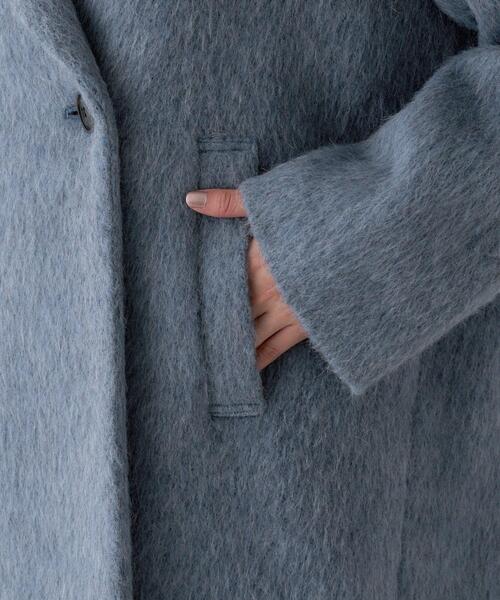 UNTITLED(アンタイトル)の「【エレガントジャケット/アウター】イタリアンシャギーPコート(ピーコート・レディース・グレー/ライトブルー・01/02/03/04/42/44/46/48/50/00)」の18枚目の写真