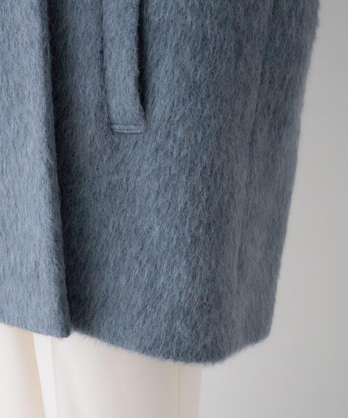 UNTITLED(アンタイトル)の「【エレガントジャケット/アウター】イタリアンシャギーPコート(ピーコート・レディース・グレー/ライトブルー・01/02/03/04/42/44/46/48/50/00)」の19枚目の写真