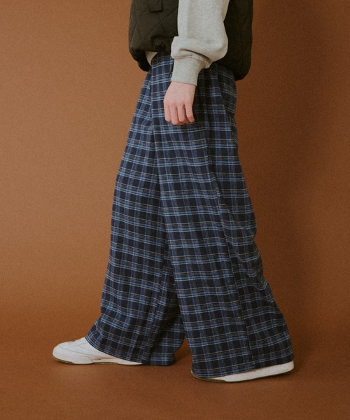 BROKEN BASE（ブロークンベース）の「Straight Check Pants / ストレートチェックパンツ（スラックス・メンズ・ブルー系/グリーン系・MEDIUM/LARGE）」の20枚目の写真