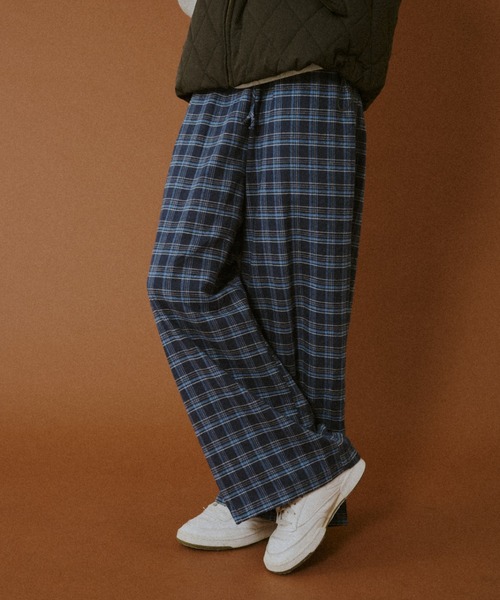 BROKEN BASE（ブロークンベース）の「Straight Check Pants / ストレートチェックパンツ（スラックス・メンズ・ブルー系/グリーン系・MEDIUM/LARGE）」の21枚目の写真