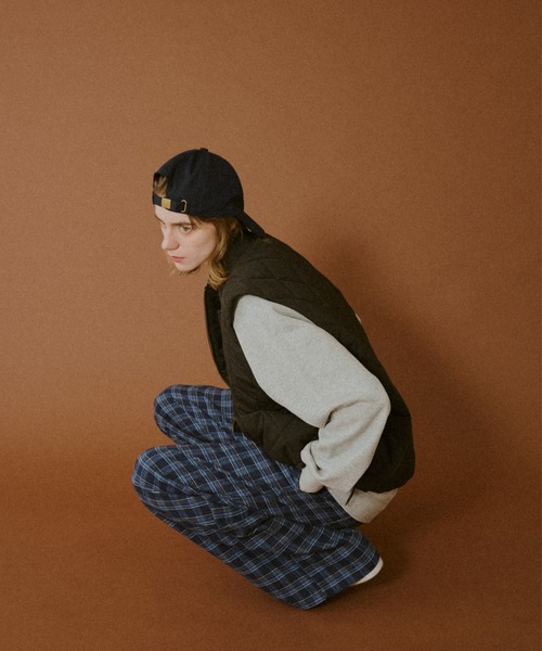 BROKEN BASE（ブロークンベース）の「Straight Check Pants / ストレートチェックパンツ（スラックス・メンズ・ブルー系/グリーン系・MEDIUM/LARGE）」の12枚目の写真