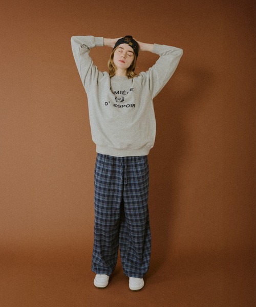 BROKEN BASE（ブロークンベース）の「Straight Check Pants / ストレートチェックパンツ（スラックス・メンズ・ブルー系/グリーン系・MEDIUM/LARGE）」の3枚目の写真