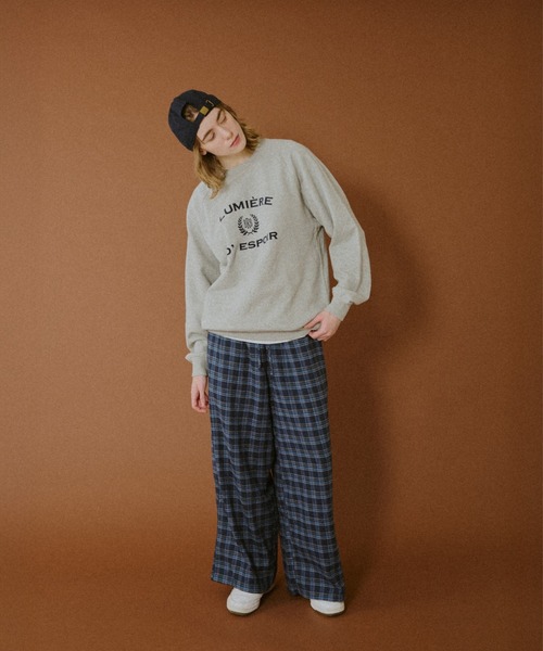 BROKEN BASE（ブロークンベース）の「Straight Check Pants / ストレートチェックパンツ（スラックス・メンズ・ブルー系/グリーン系・MEDIUM/LARGE）」の4枚目の写真