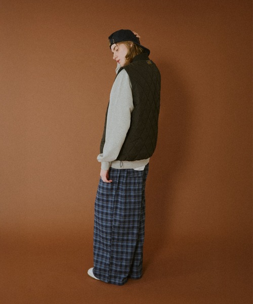 BROKEN BASE（ブロークンベース）の「Straight Check Pants / ストレートチェックパンツ（スラックス・メンズ・ブルー系/グリーン系・MEDIUM/LARGE）」の8枚目の写真