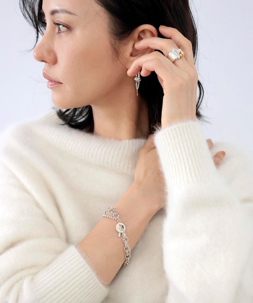 LAPUIS(ラピュイ)の「Ornament ブレスレット【LAPUIS/ラピュイ】(ブレスレット・レディース・シルバー×ゴールド・フリー)」の3枚目の写真