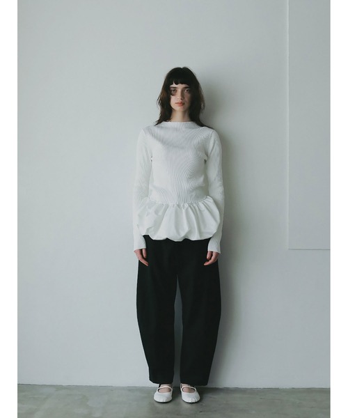 HER.（ハー）の「バルーンドッキングニット（ニット/セーター・レディース・ホワイト/ブラック・フリー）」の13枚目の写真