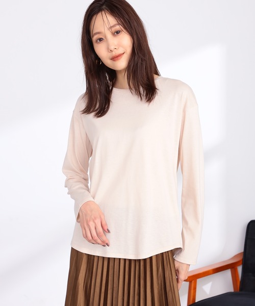 GALLORIA(ギャローリア)の「ニットファーVネックカーディガンアンサンブル(アンサンブル・レディース・ライトベージュ/ブラウン/ダークオレンジ・LL/L/S/M)」の7枚目の写真