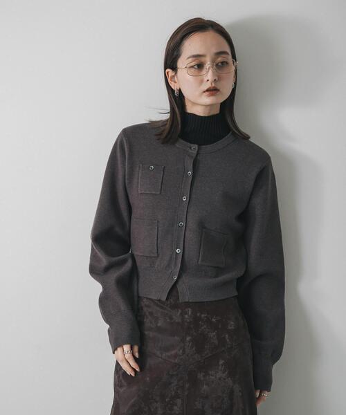 ポケットデザインカーディガン（カーディガン/ボレロ）｜SENSE OF