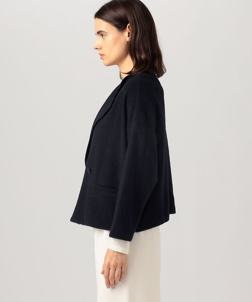 ファインブークレー オーバージャケット（ノーカラージャケット