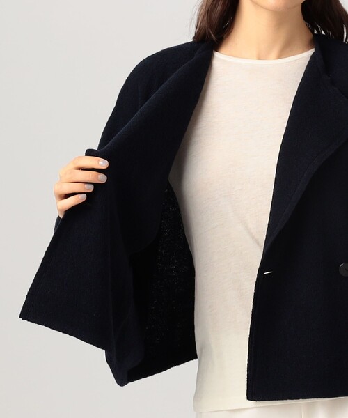 ファインブークレー オーバージャケット（ノーカラージャケット