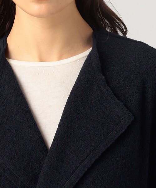 ファインブークレー オーバージャケット（ノーカラージャケット