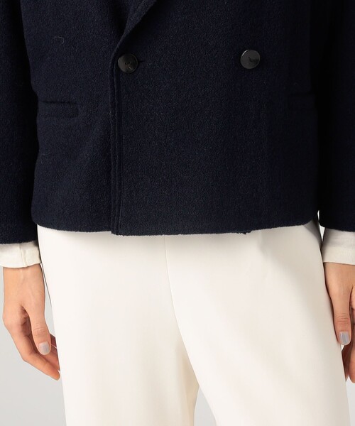 ファインブークレー オーバージャケット（ノーカラージャケット