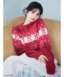 [L.B CANDY STOCK]リボンビジューニット